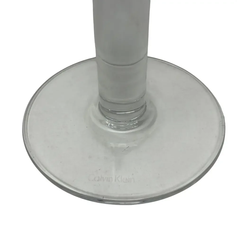 Calvin Klein Bellport Water Goblet Clear Blown Glass